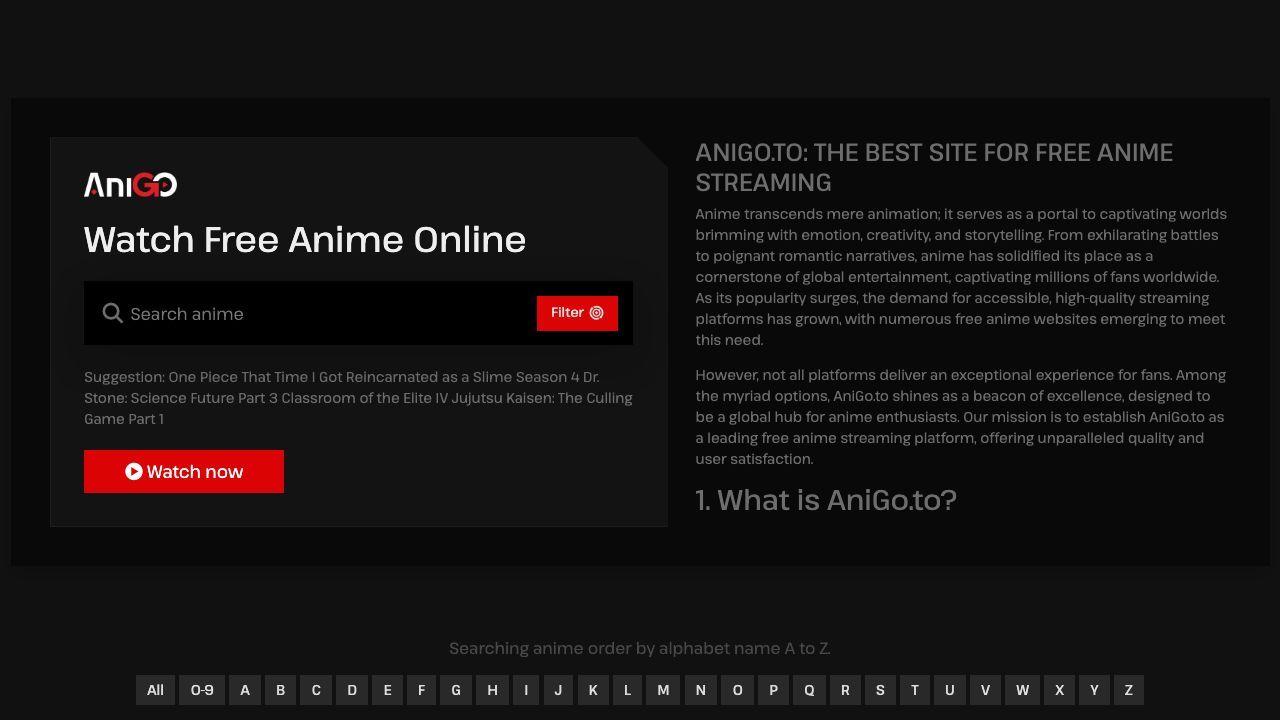 Screenshot of anigo.to