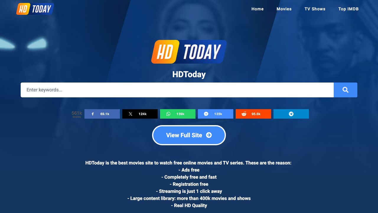 Screenshot of hdtoday.cc
