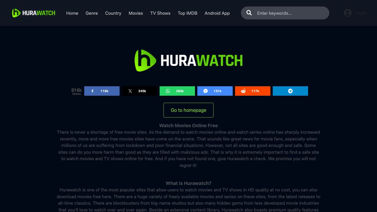 Screenshot of hurawatch.cc