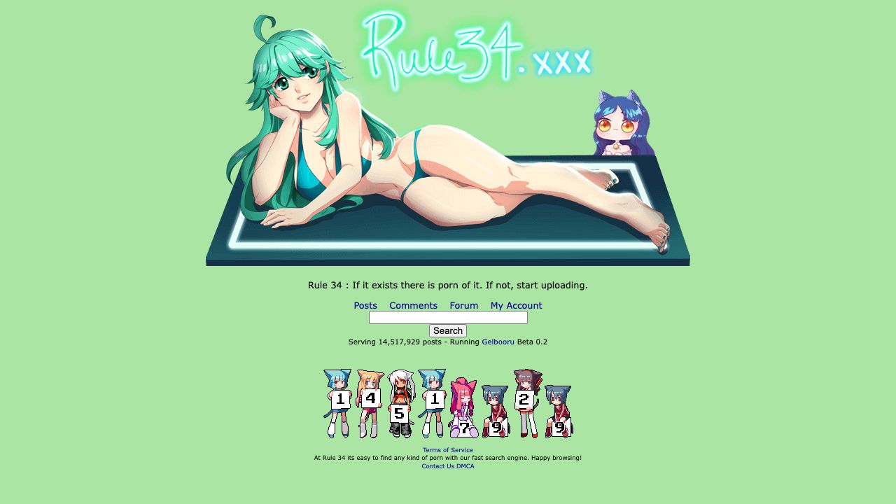Screenshot of rule34.xxx